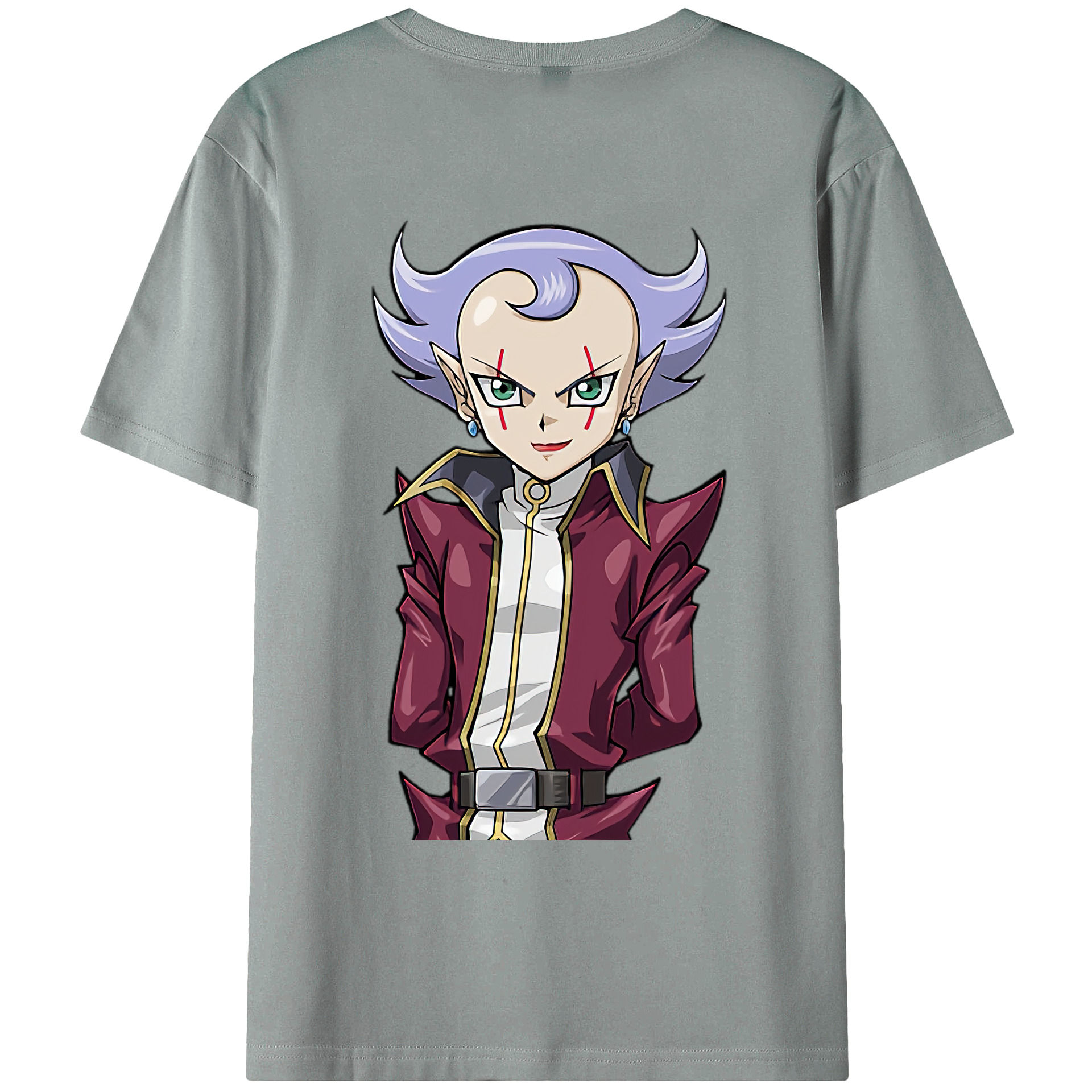 （画像用） 遊☆戯☆王 Yu-Gi-Oh! 綿100％ メンズ半袖Tシャツ（バックプリント） 通気性